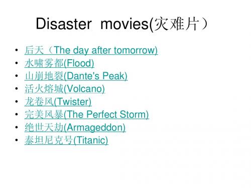 灾难片(Disaster movies)