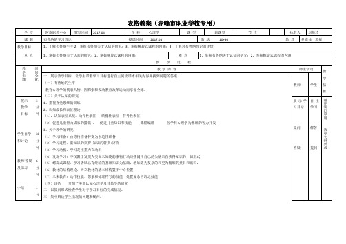 布鲁纳的学习理论教案