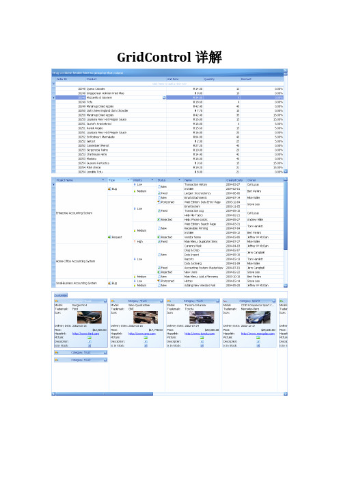 GridControl详解