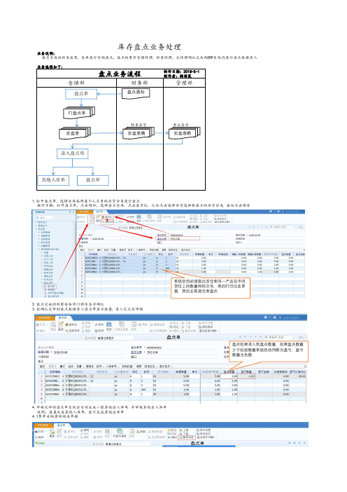 用友U8库存货位批次盘点操作手册