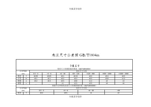 未注尺寸公差按GBT1804-M和未注形为公差按GBT1184-K