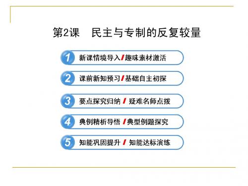 2.2 民主与专制的反复较量 课件(人教版选修2)