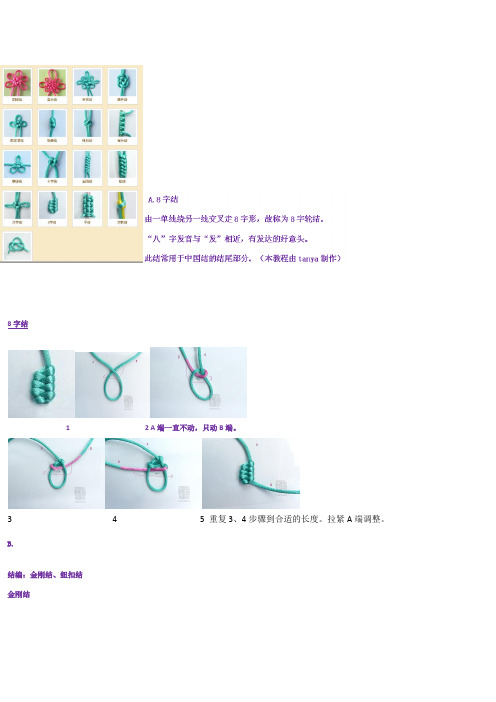 手链的编法大全(用图片手把手教你编手链)