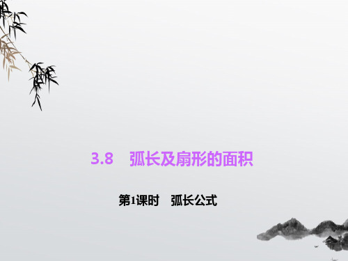 《弧长及扇形的面积》PPT课件 (公开课获奖)2022年浙教版 (3)