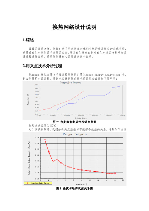 化工设计竞赛换热网络设计说明(0001)