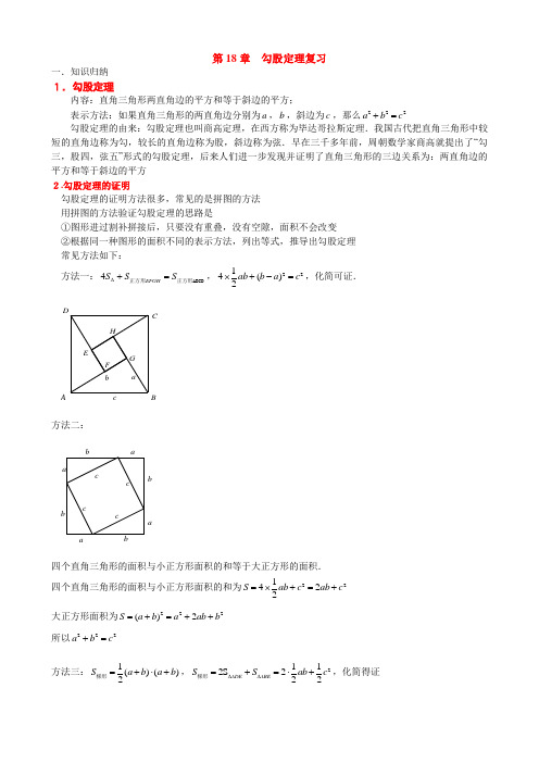 勾股定理知识点总结