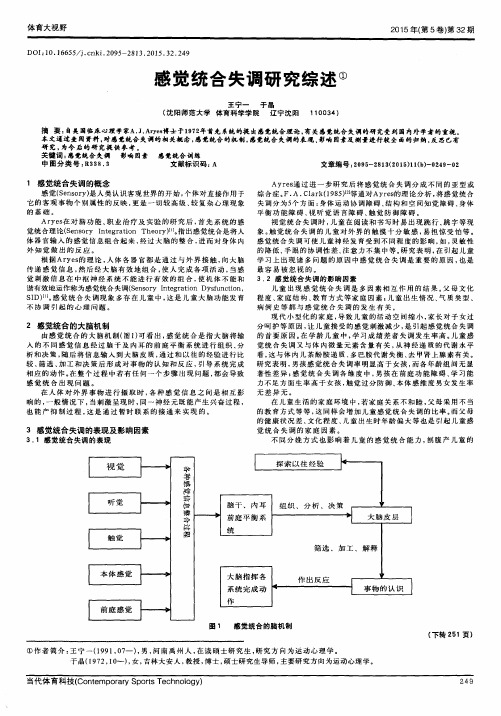 感觉统合失调研究综述