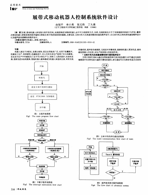 履带式移动机器人控制系统软件设计