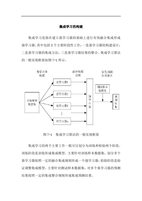 集成学习的构建