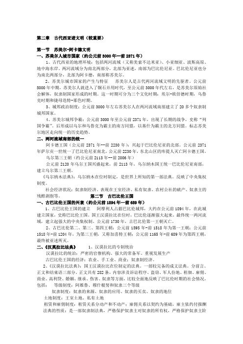 历史学考研——第二轮 古代西亚