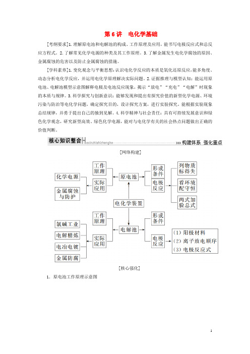 高考化学二轮复习第6讲电化学基础学案02123234.docx