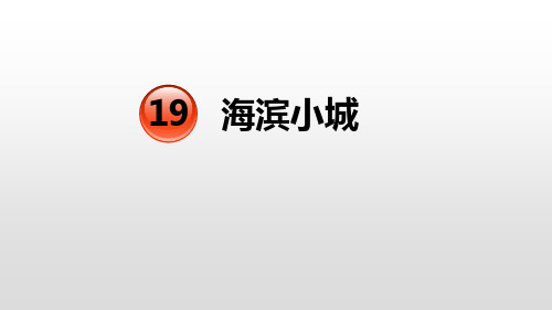 部编版三年级语文上册(海滨小城)教育教学课件