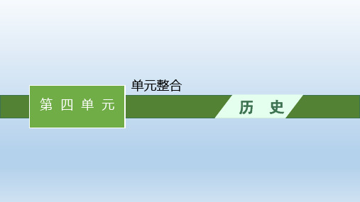 高中历史选择性必修三课件第四单元 单元整合