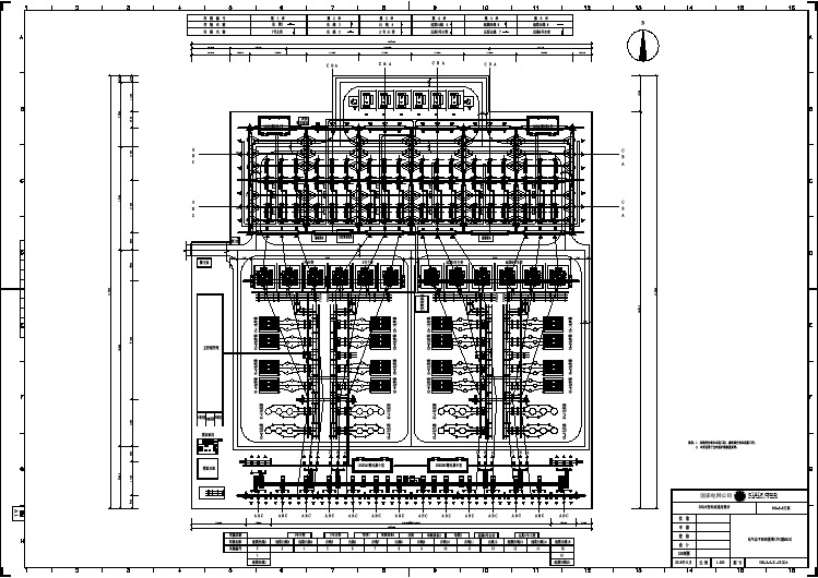 500-B-6-D1-02(2)b  电气总平面布置图(半C型HGIS) CAD图