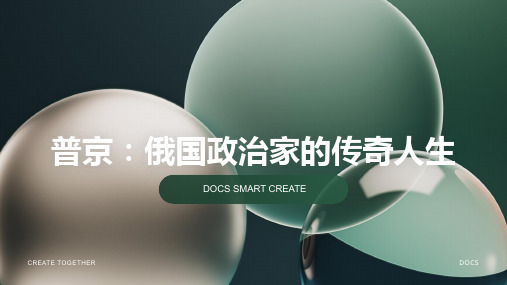 俄国政治家:普京人物简介