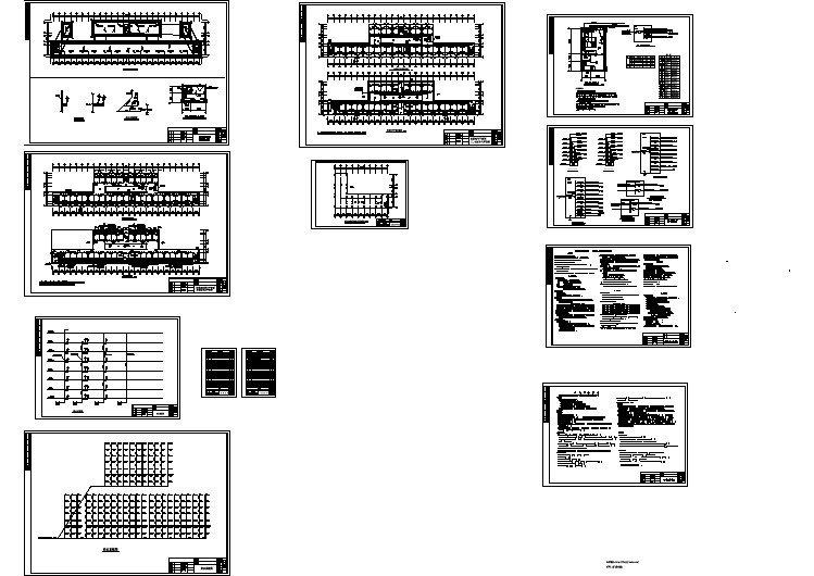 7层宿舍楼给排水电气施工CAD布置图