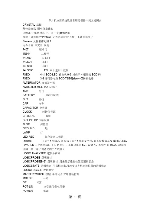 元器件中英文共8页