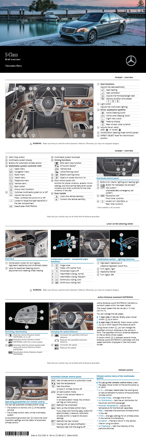 Mercedes-Benz S-Class 说明书