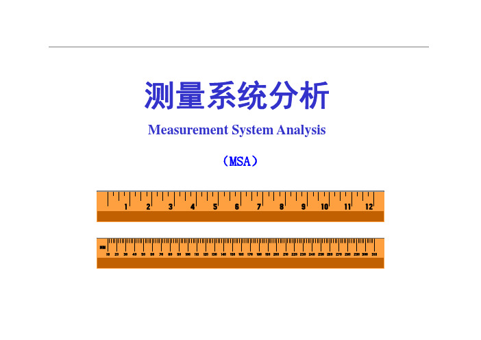 测量系统分析MSA第四版培训教程95页