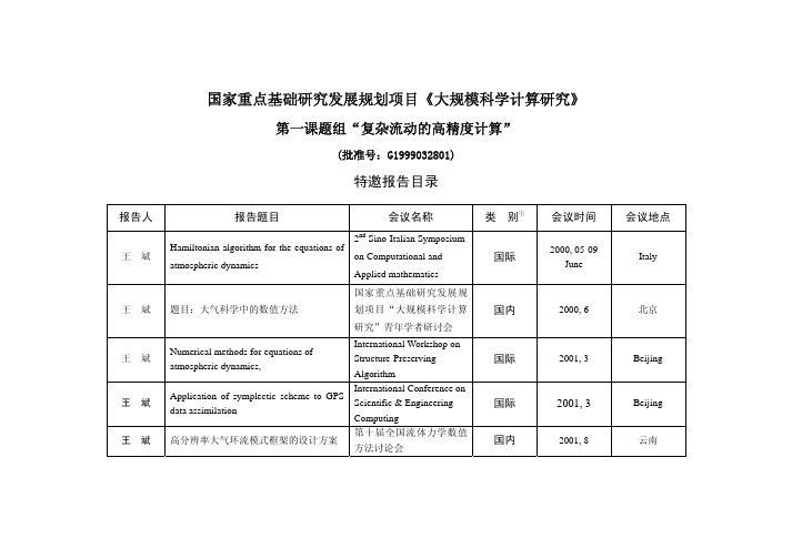 项目管理-国家重点基础研究发展规划项目《大规模科学计算研究》