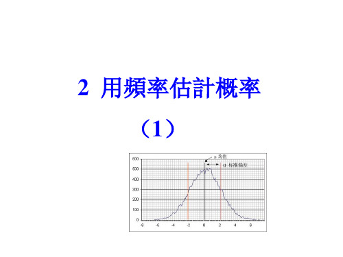 北师大版九年级数学课件-用频率估计概率