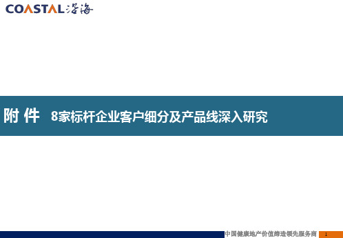 八大企业客户细分及产品线研究