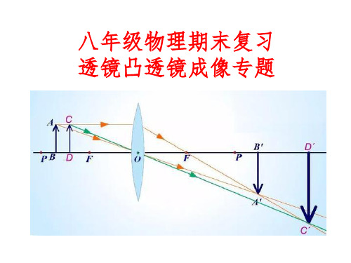 苏科版八年级物理期末复习 第五章透镜凸透镜成像 专题复习课件ppt(共18张PPT)