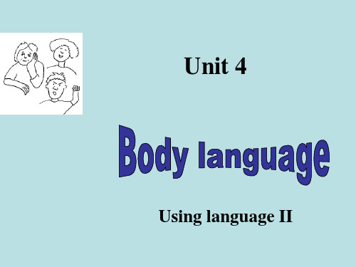 人教高中英语必修4Unit3Using language II(共19张PPT)