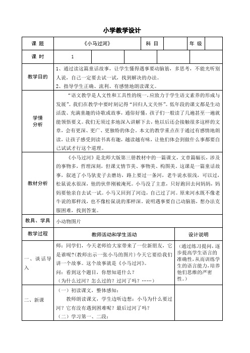 北师大版小学语文二年级上册《12 考验 ②小马过河》优质课教学设计_19