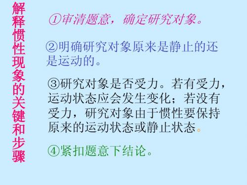 9.3 力与运动的关系 课件(苏科版八年级下)