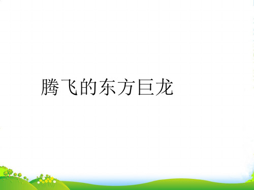 九年级政治 感受共和国巨变 课件 鲁教