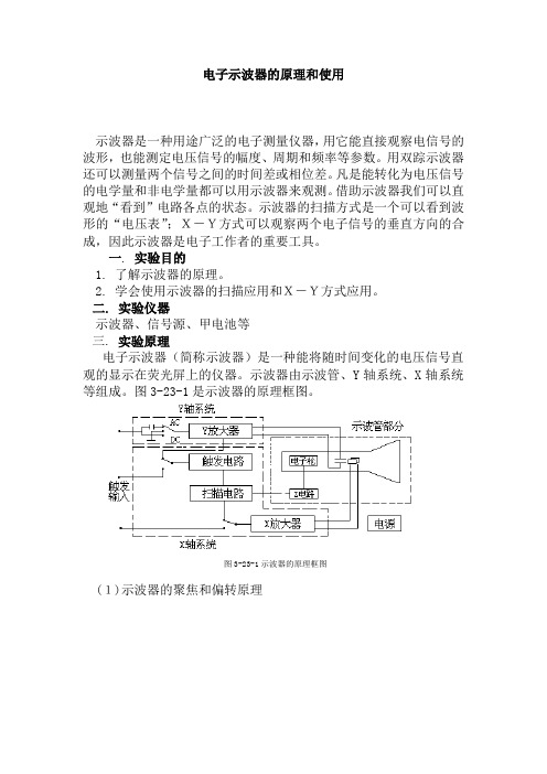 电子示波器工作原理与使用(实验用)