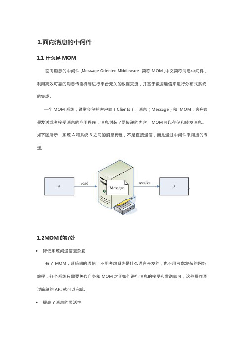 ActiveMQ学习笔记(1)-JMS的概念