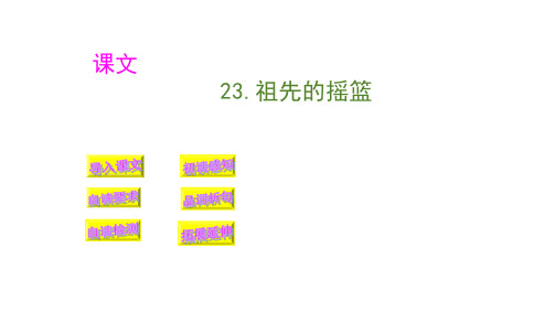 《祖先的摇篮》ppt精品版(共36张ppt)