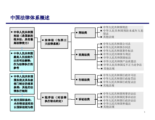 中国法律体系概述 (1)