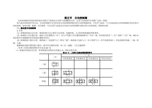 第五节  方向控制阀