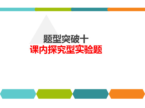 人教版九年级物理中考题型突破：10《课内探究型实验题》课件