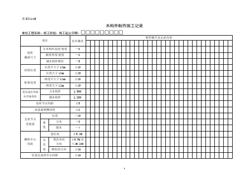 C5-1-19木构件制作施工记录