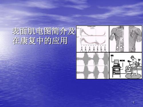 表面肌电图简介及应用ppt课件