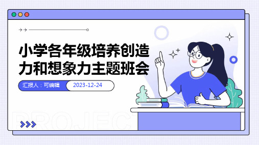 小学各年级, 培养创造力和想象力,主题班会ppt