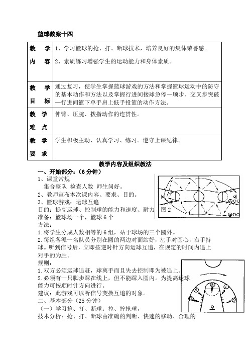 篮球教案十四