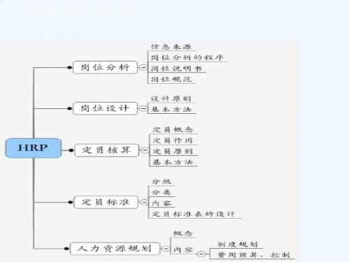 1三级人力资源规划