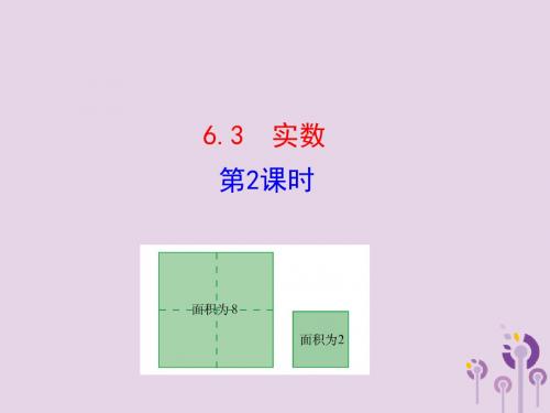 七年级数学下册第六章实数6.3实数第2课时教学课件1新人教版