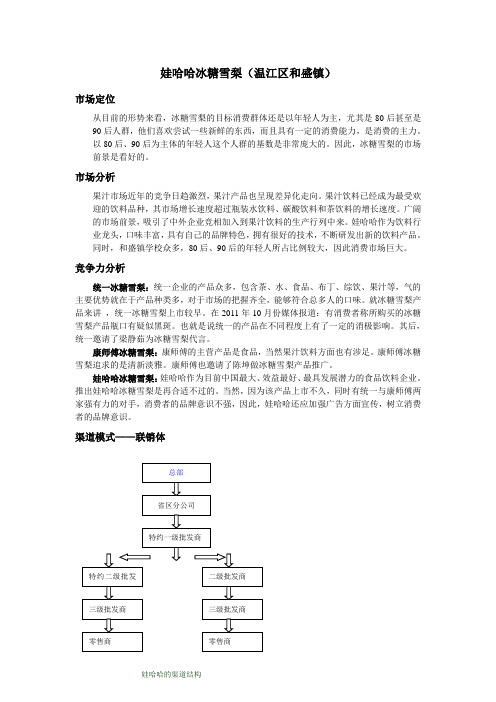 娃哈哈冰糖雪梨