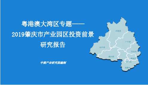 粤港澳大湾区专题—2019年肇庆产业园投资前景研究报告