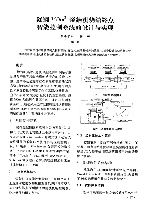 涟钢360m~2烧结机烧结终点智能控制系统的设计与实现