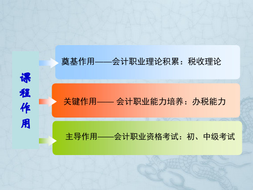 项目一_纳税工作流程认知