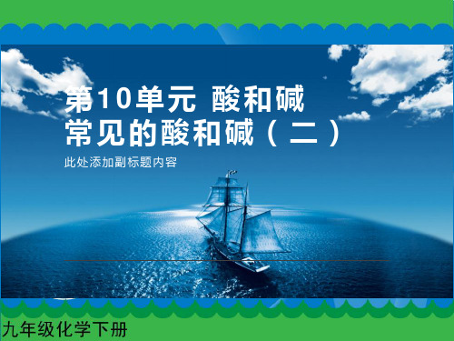 九年级化学下册第12单元 化学与生活 常见的酸和碱(二)课件