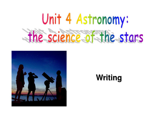 Unit 4 Astronomy 基础写作 人类的登月史学习资料