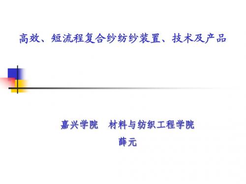 高效、短流程复合纱纺纱装置、技术及产品